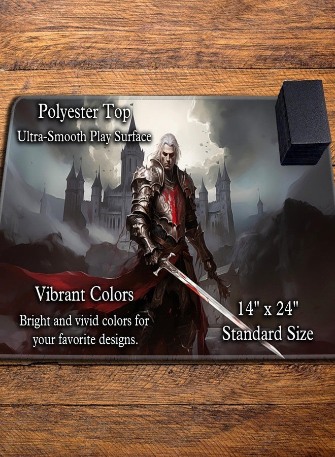 Digital Sorcery Studio Card Game Playmat - Premium Stitched Edge - Perfect for MTG Commander Decks (Edgar Vampire Knight) - Image 3
